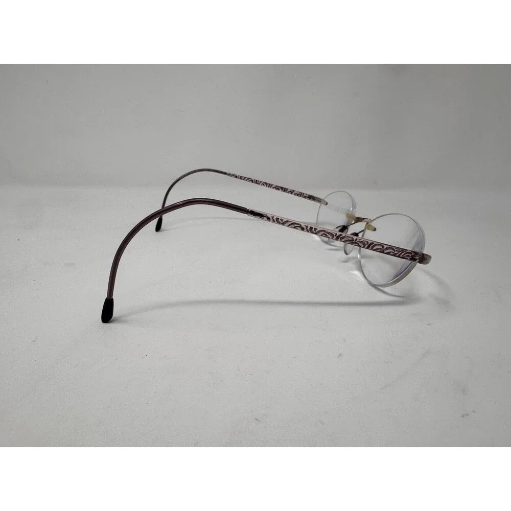 Silhouette SPX 1520 Pink Brown Rimless Eyeglass Frames 50-21-135 Austria Made